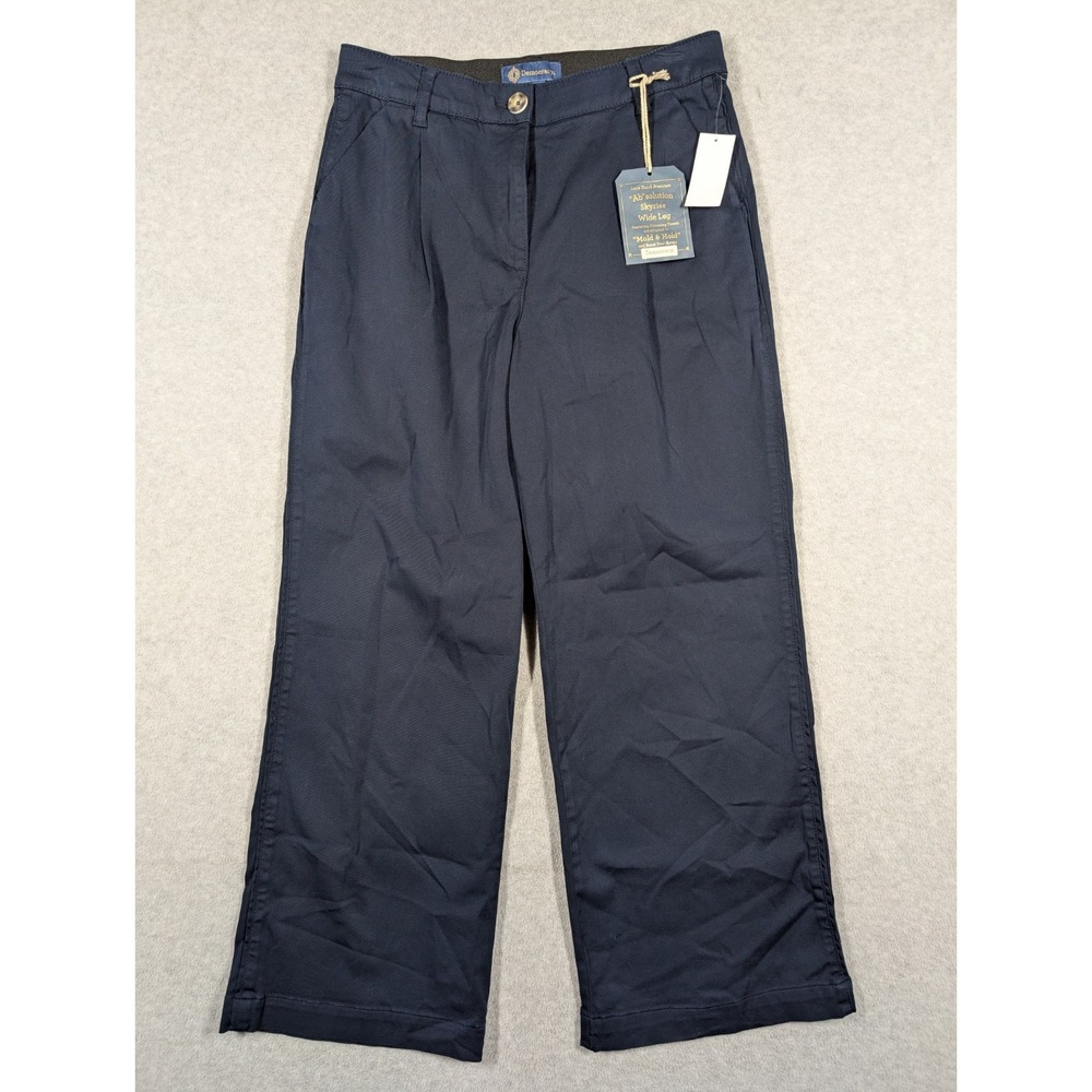 Democracy Women Pants Size 12 NWT 31" Ab Solution Skyrise Wide Leg Baggy 30" Ins